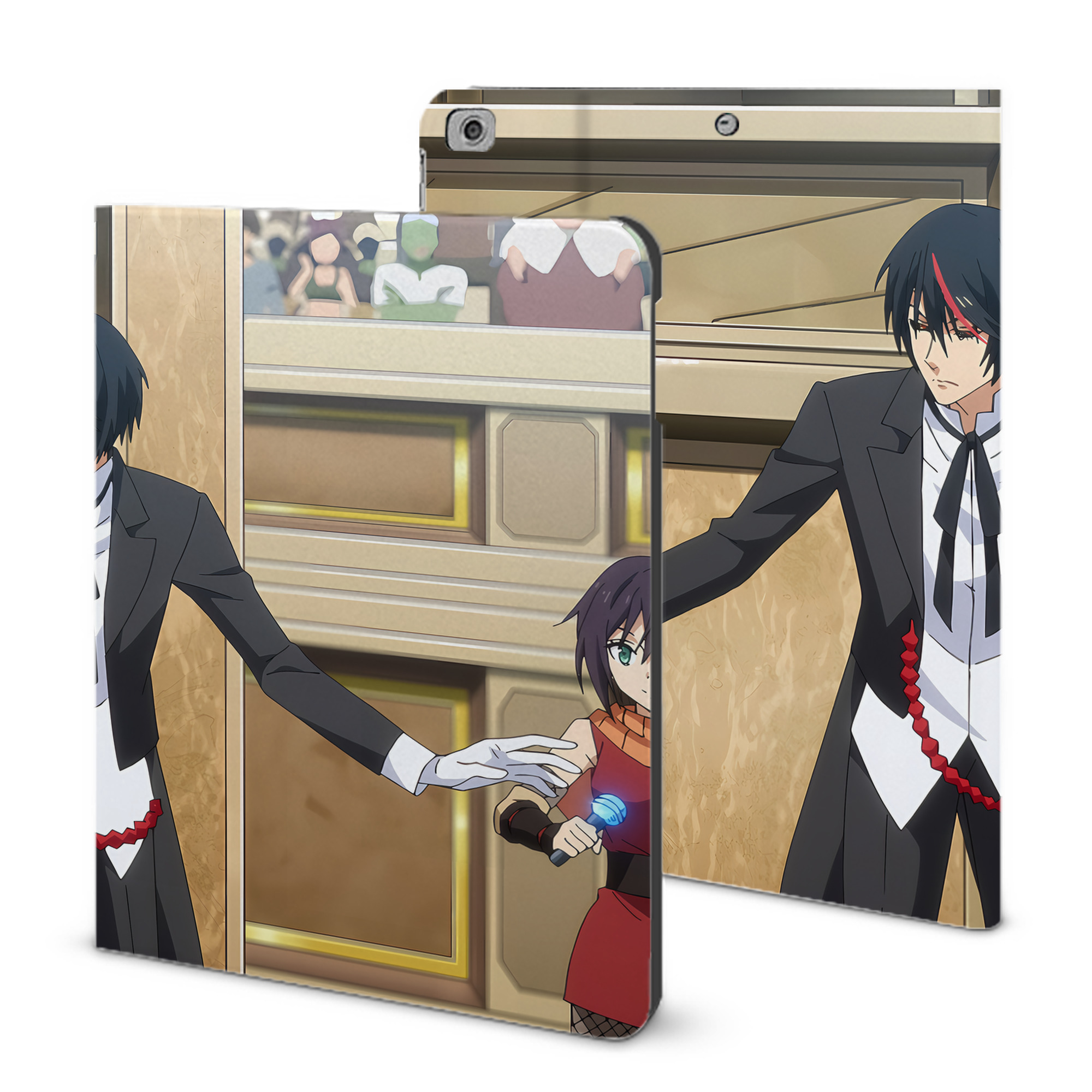 （画像用） 転スラ Regarding Reincarnated to Slime IPad ケース ブック型 PUレザー TPU 耐衝撃 軽量 薄型 ペン収納なし 全面保護 IPad 各モデル対応